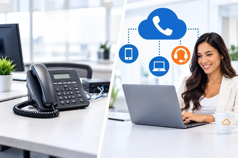 Comparação entre telefonia tradicional e Integração de Chamadas com NectarCRM