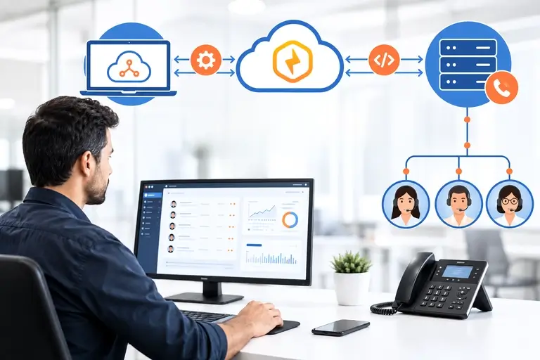 Integração de Chamadas com NectarCRM conectada por CTI, API e SIP