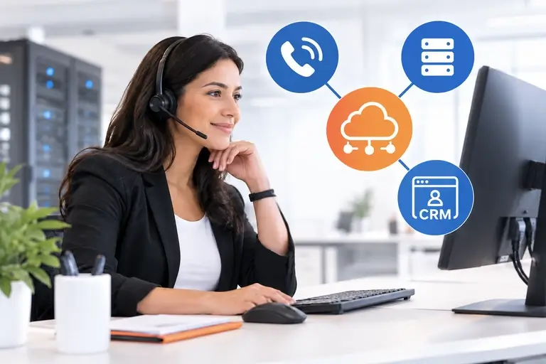 CTI para Nectar CRM reunindo voz, PABX e integração