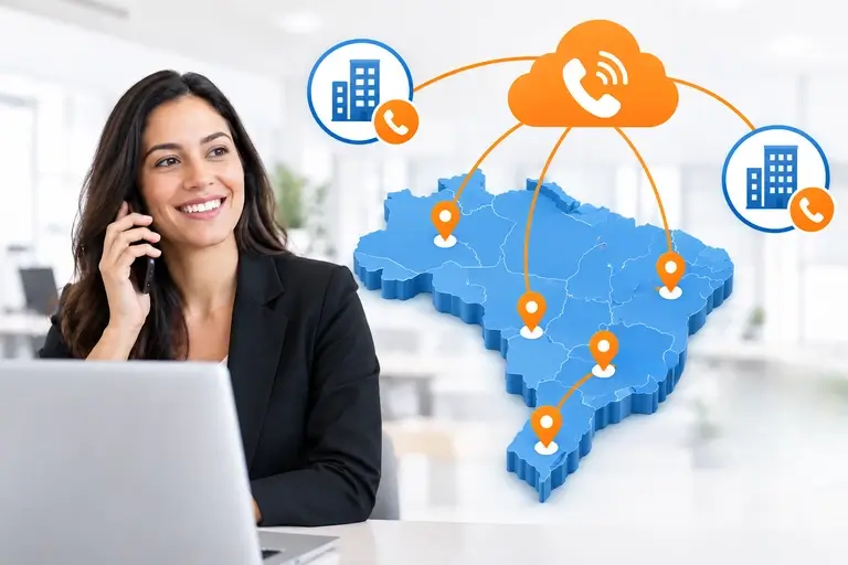 Voz para Operações Comerciais Oracle conectando DDDs brasileiros