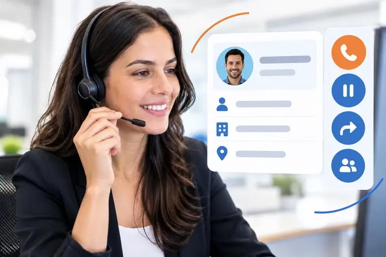 Telefonia para Oracle CX Sales com click-to-call e controles de chamada
