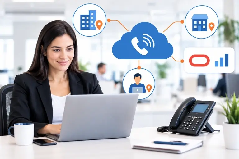 PABX Integrado ao Oracle Sales conectando ramais em nuvem