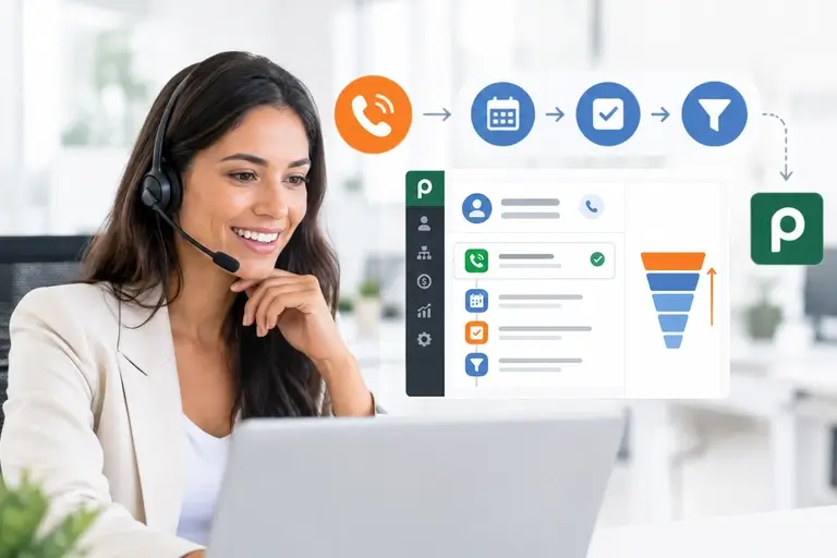 Integração de Chamadas com Pipedrive sincronizando follow-ups