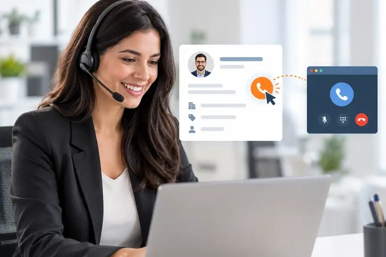 Click-to-Call no Pipedrive iniciando chamada pelo cadastro do contato