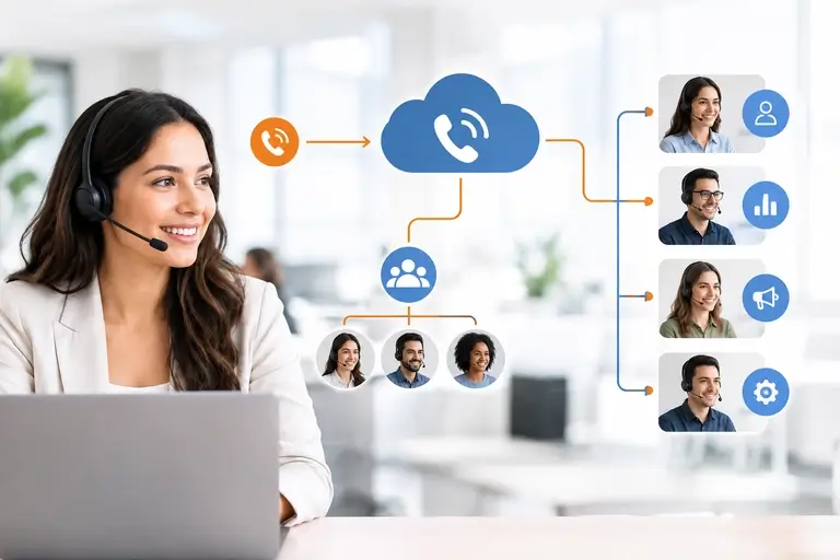 PABX Integrado ao Pipedrive roteando chamadas entre ramais e filas