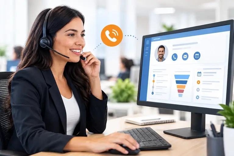 Telefonia para Pipedrive usada na rotina diária da equipe comercial