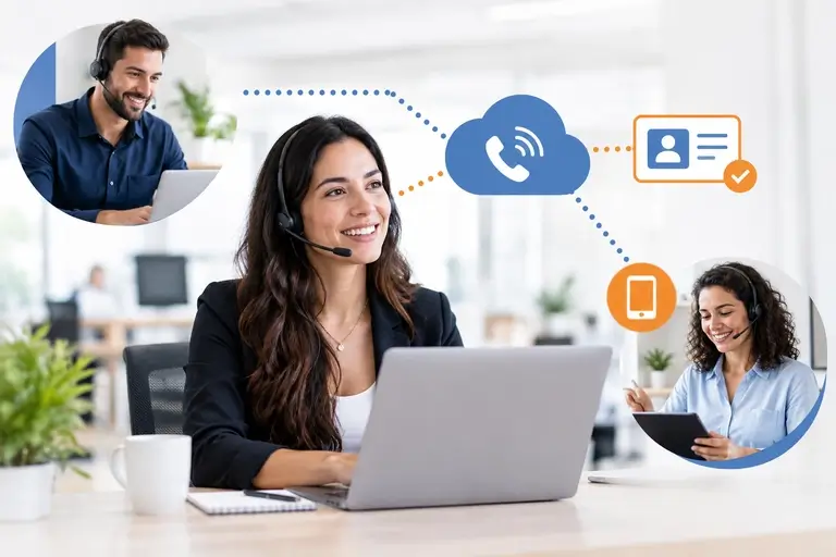 Telefonia IP com Pipedrive conectando equipes presenciais e remotas