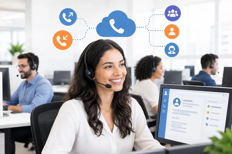 Telefonia para Ploomes com chamadas ativas, receptivas e roteamento