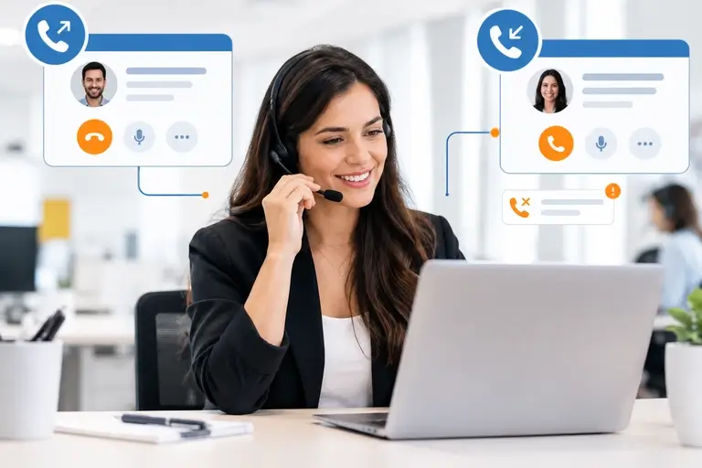 Telefonia para RD Station CRM gerenciando chamadas ativas e receptivas