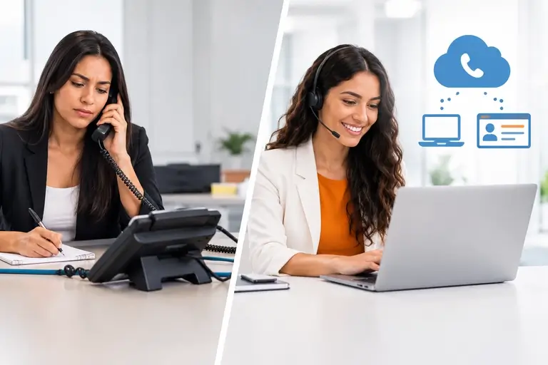 Comparação entre Chamadas Integradas ao RD Station CRM e telefonia separada