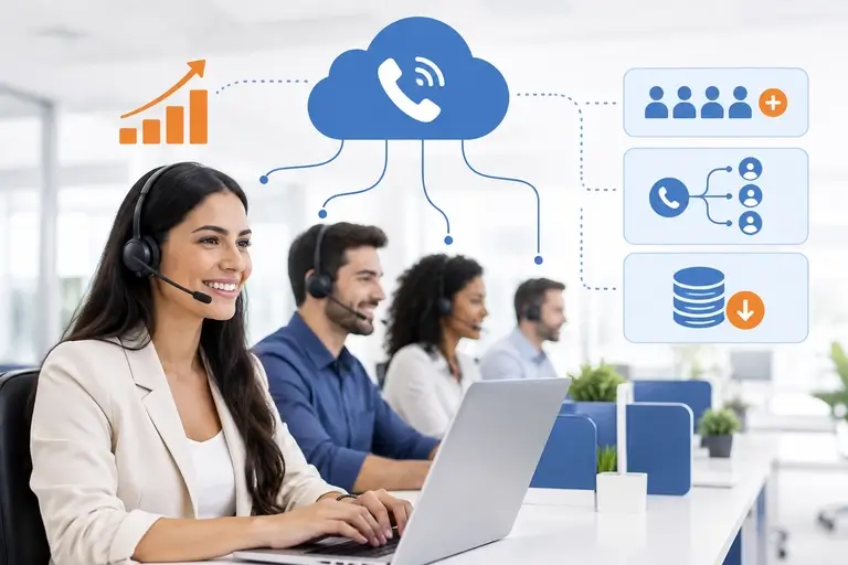 Telefonia para Outbound Sales escalando uma equipe comercial em nuvem