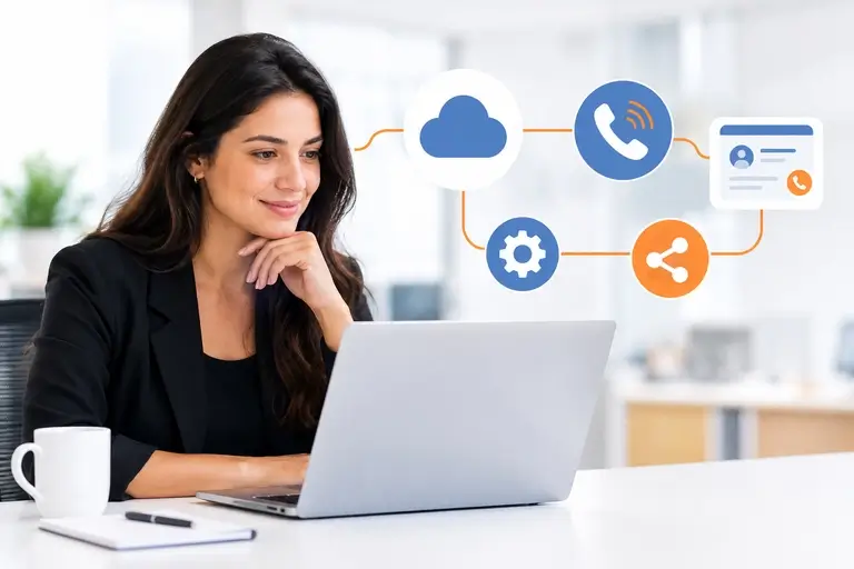 Chamadas Integradas ao Processo Comercial por API de Voz, CTI e webhooks