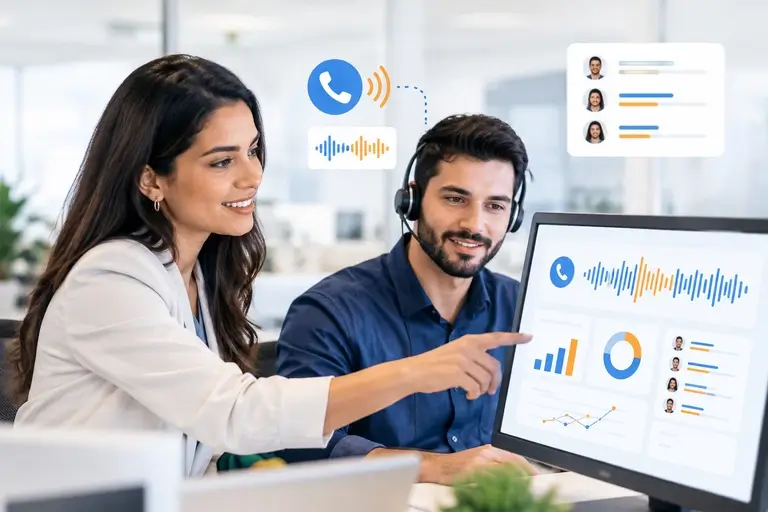 Chamadas para Sales Engagement monitoradas por um gestor comercial