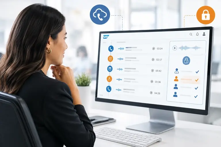 Registro de Chamadas no SAP Customer Experience com atividades vinculadas