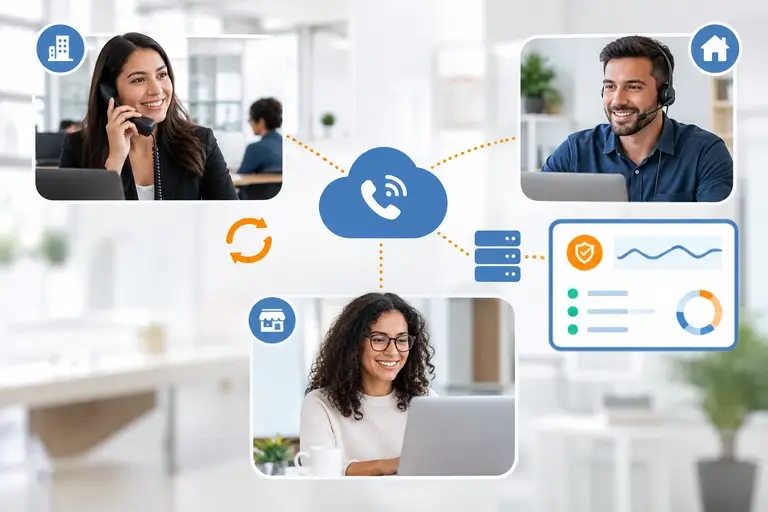 Telefonia IP com SAP CX conectando equipes presenciais e remotas