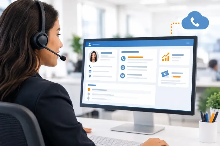 Telefonia para SAP Customer Experience com contexto do cliente na tela