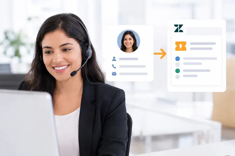 Telefonia para Zendesk identificando cliente e criando ticket automático