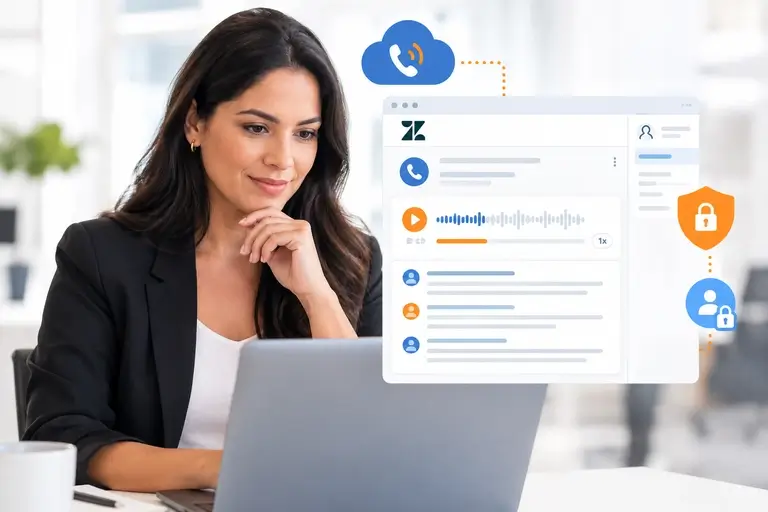 Integração de Chamadas com Zendesk Talk com gravação no ticket
