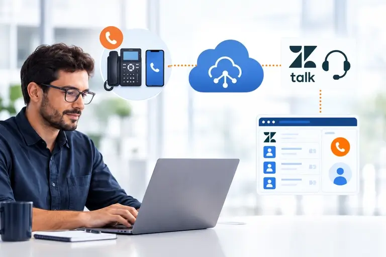 Integração de Chamadas com Zendesk Talk conectada ao PABX por APIs
