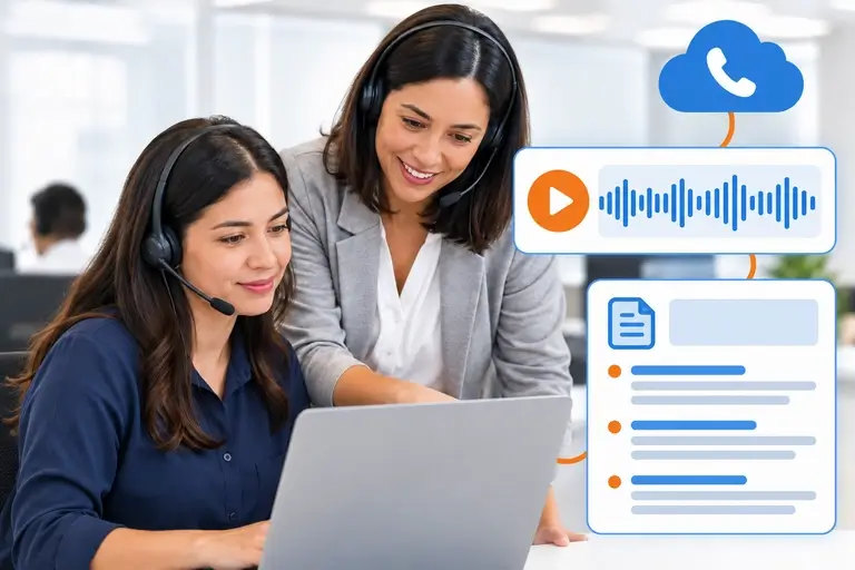 Chamadas pelo Zoho CRM revisadas para treinamento da equipe