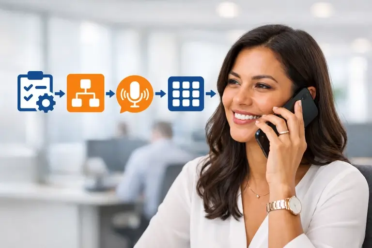 Fluxo de Texto em Voz para Telefonia em URA e cliente ao telefone